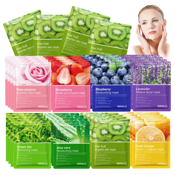 Bioaqua Moisturizing Fruit Facial Sheet Mask (2 pc)